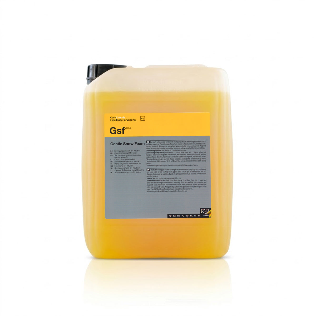 Koch Chemie Gentle Snow Foam 5 L left side view on white background