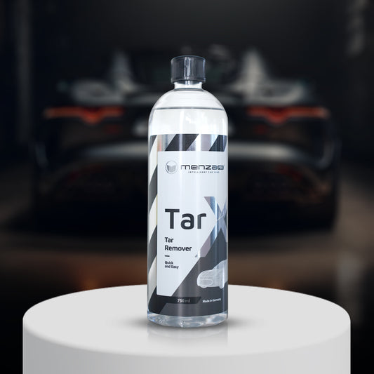 MenzaPro Tar Xtreme 750ml solvent-based tar remover for cars, commercial vehicles, and machinery, ensuring a spotless finish.