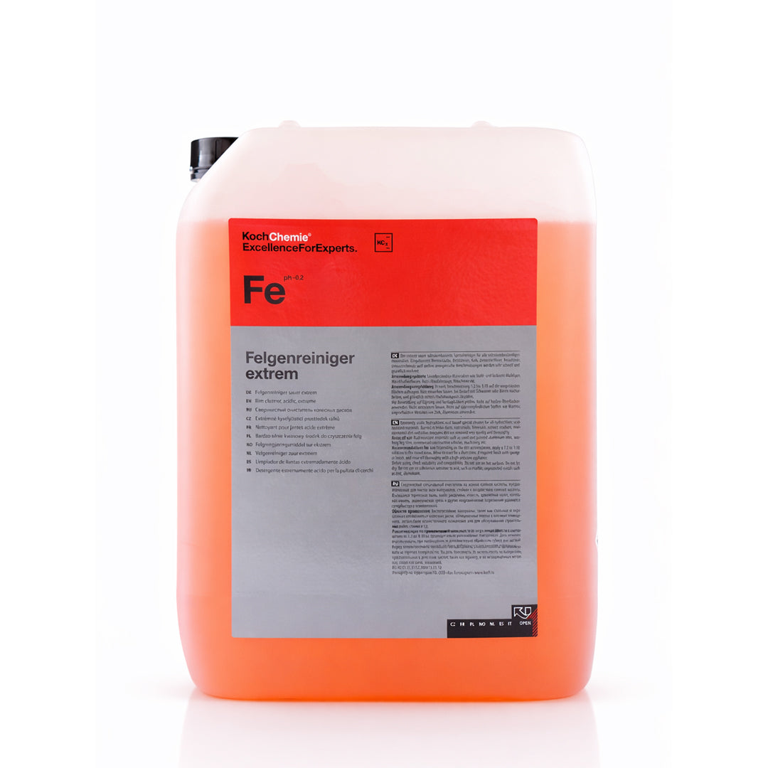 Koch Chemie Felgenreiniger Extrem 11 kg Rim Cleaner in transparent can front view on white background