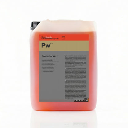 Koch Chemie Protector Wax 10 Litre, high-gloss wax providing long-lasting protection left side view.