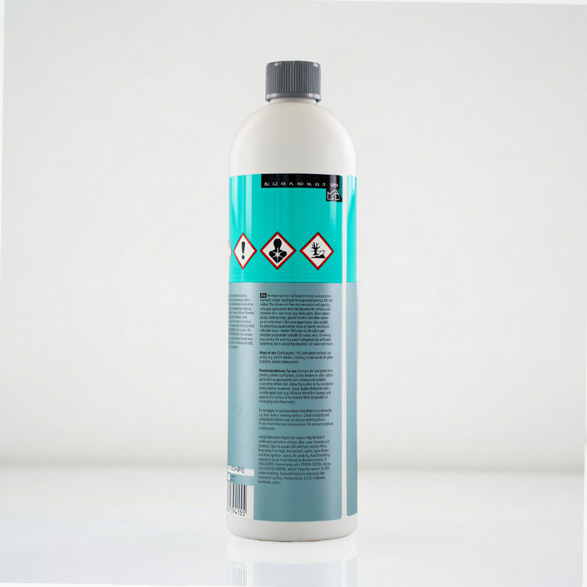 Koch Chemie Rubber Refresher 1L Rubber and Plastic Care zoom view on gray background