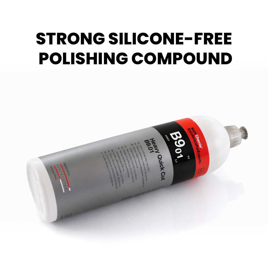 Koch Chemie Heavy Quick Cut B9.01  1Litre Polishing Compound down right view on white background