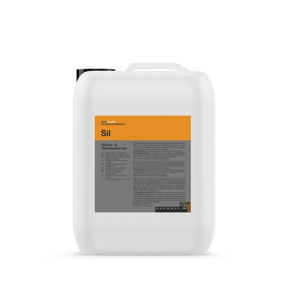 5L bottle of Koch Chemie Silicon- & Wachsentferner IPA, eco-friendly solvent for cleaning paints, plastics, glass, and metal surfaces.