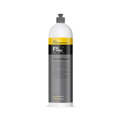 German-engineered Koch Chemie Feinschleifpaste F5.01 with aluminium oxide for deep shine and smooth finishes.