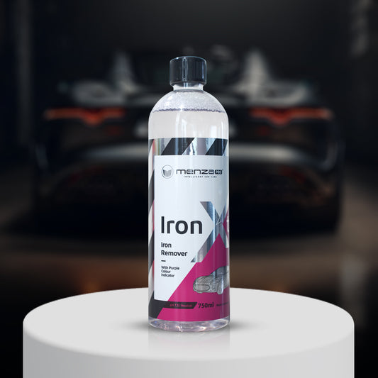 MenzaPro Iron Xtreme Iron Remover 750ml, pH-neutral gel formula that removes brake dust and iron fallout from rims.