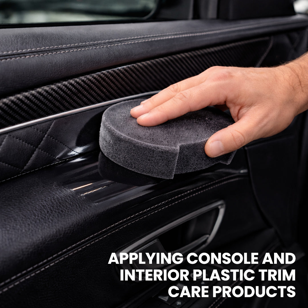 Koch Chemie Application Sponge cleaning with hand on car side view