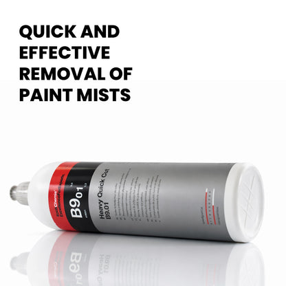 Koch Chemie Heavy Quick Cut B9.01  1Litre Polishing Compound down left view on white background