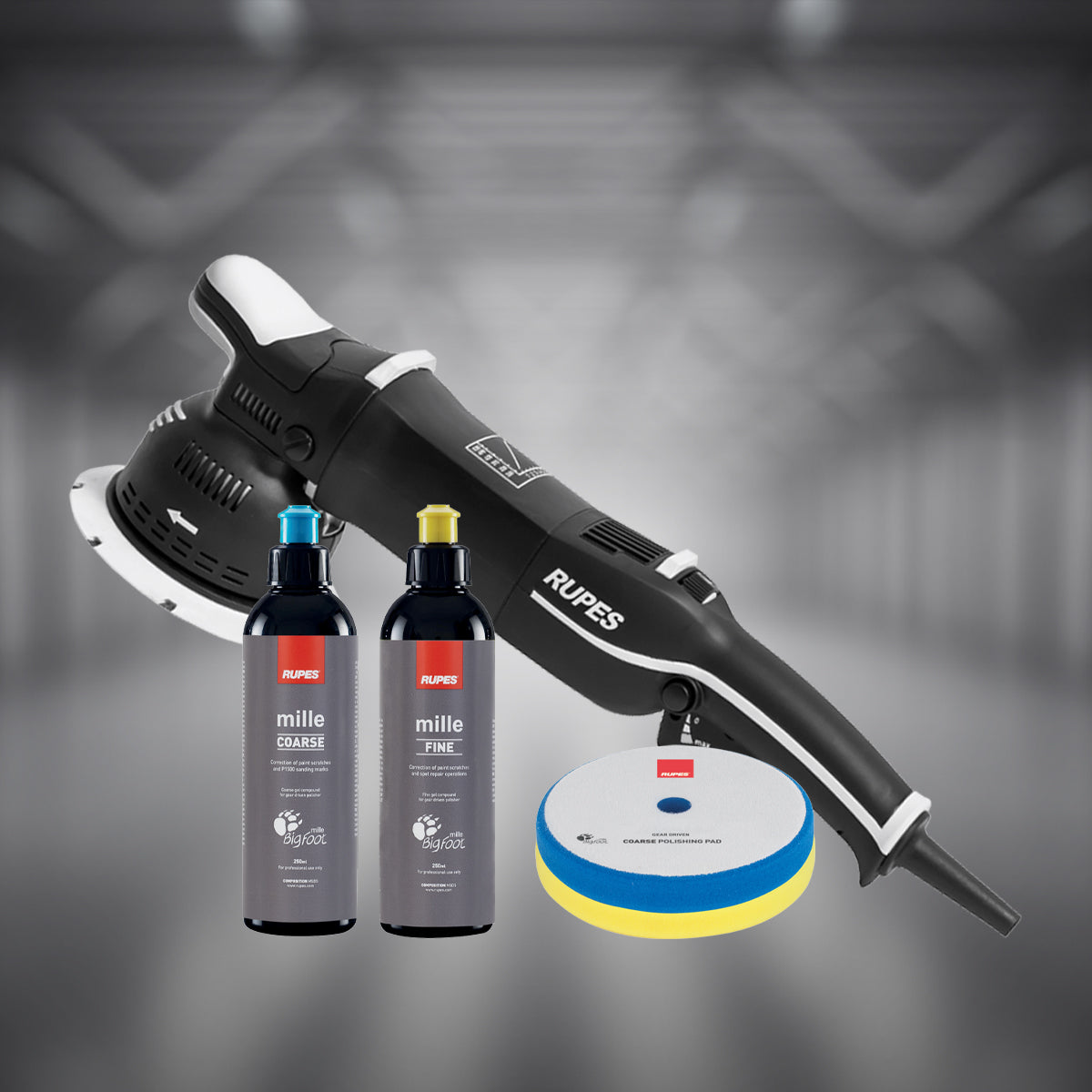 RUPES LK 900E MILLE Gear-Driven Orbital Polisher – STN Kit