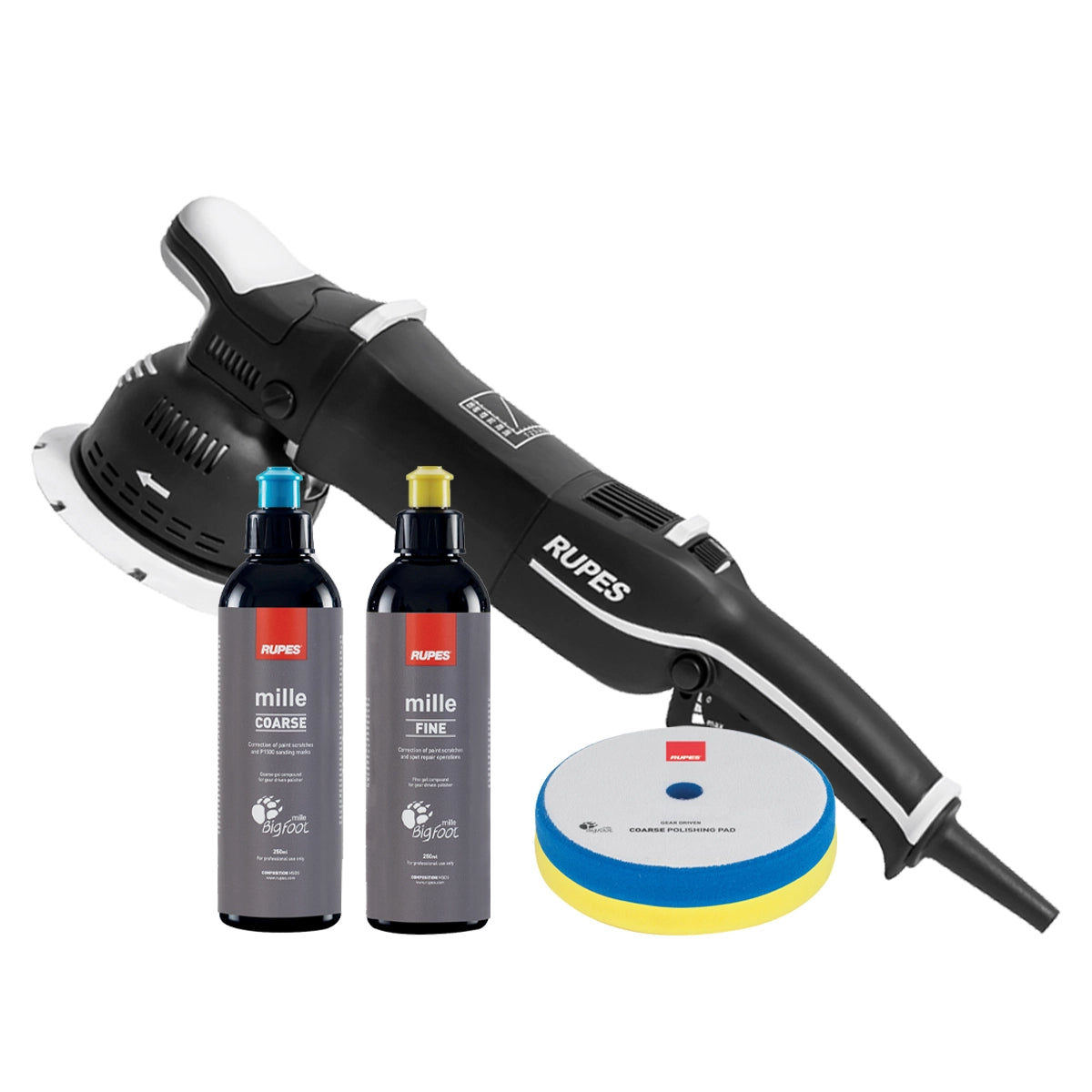 RUPES LK 900E MILLE Gear-Driven Orbital Polisher – STN Kit
