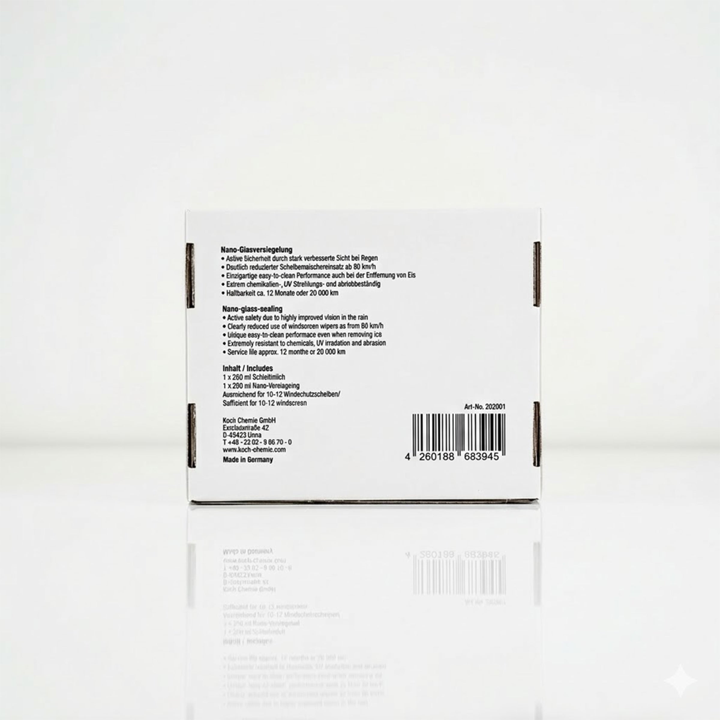 Koch chemie Nano-Glasversiegelung 250ml Kit – The Microfiber Shop