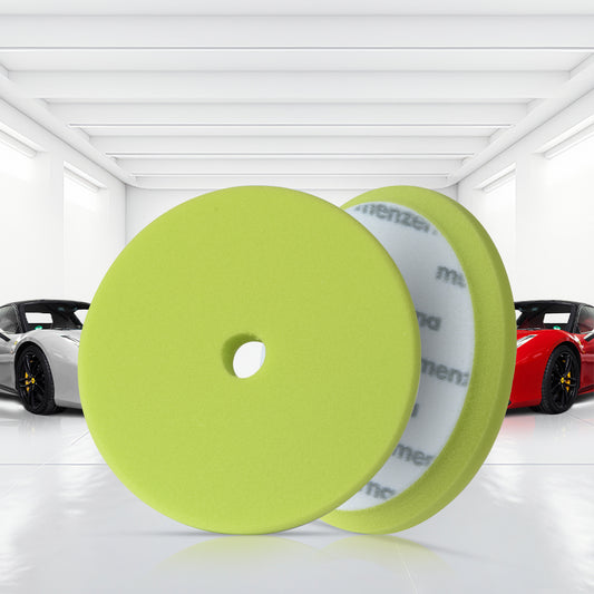 Menzerna Premium Green Soft Cut Foam Pad 180mm/7”, designed to eliminate streaks and holograms for flawless paintwork finishes.