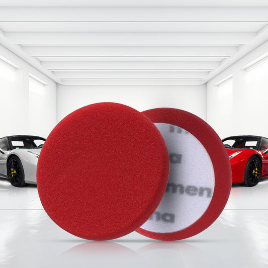 Menzerna Red Pad 95mm (Pack of 2) – durable foam polishing pads designed for Menzerna polishes, offering consistent, high-quality results.