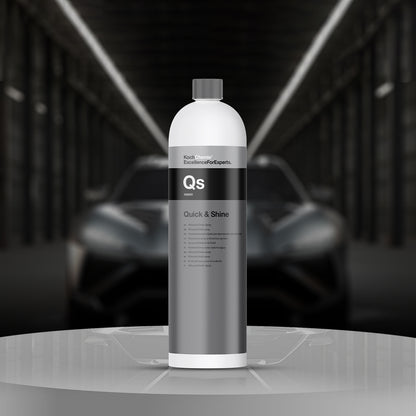 Koch Chemie Quick & Shine 1L Allround Finish Spray for streak-free cleaning and long-lasting surface protection.