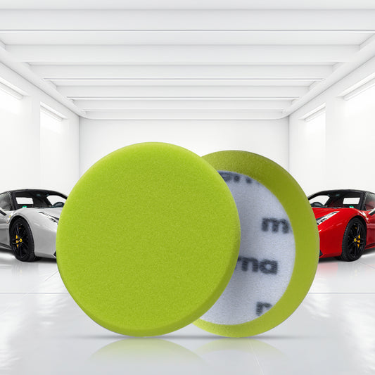 Menzerna Green Pad 95mm (Pack of 2) – Soft cut foam pads designed for removing streaks and holograms, ideal for a flawless show car finish.