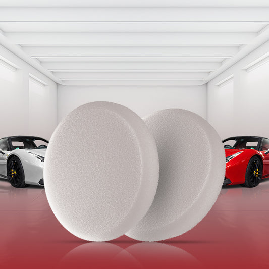 Menzerna Standard Hard Pad White 150mm durable foam with a safety edge for efficient scratch removal on orbital and rotary polishers.
