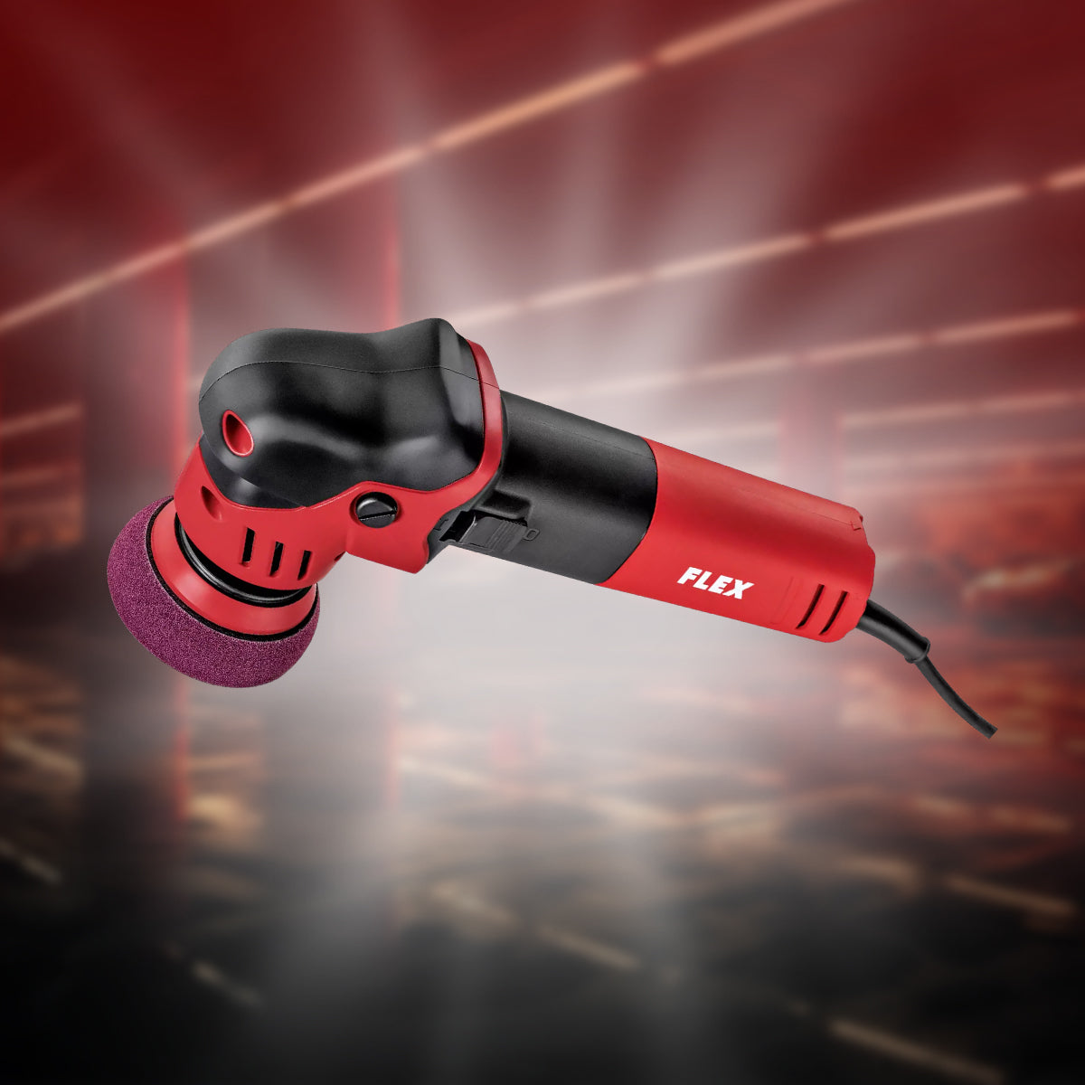 Flex XFE 7-12 80 Roto Random Orbit Polisher with 12mm throw for precise paint correction in small areas.