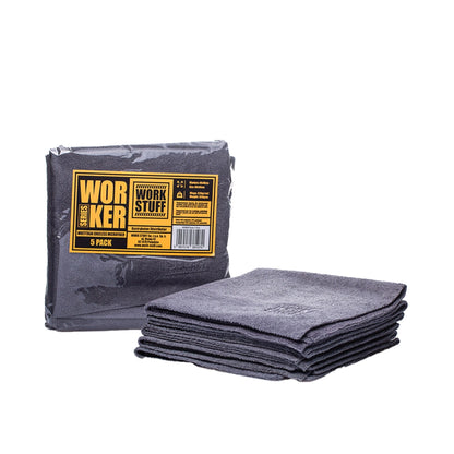 Work Stuff Worker Microfiber 5 Pack Grey