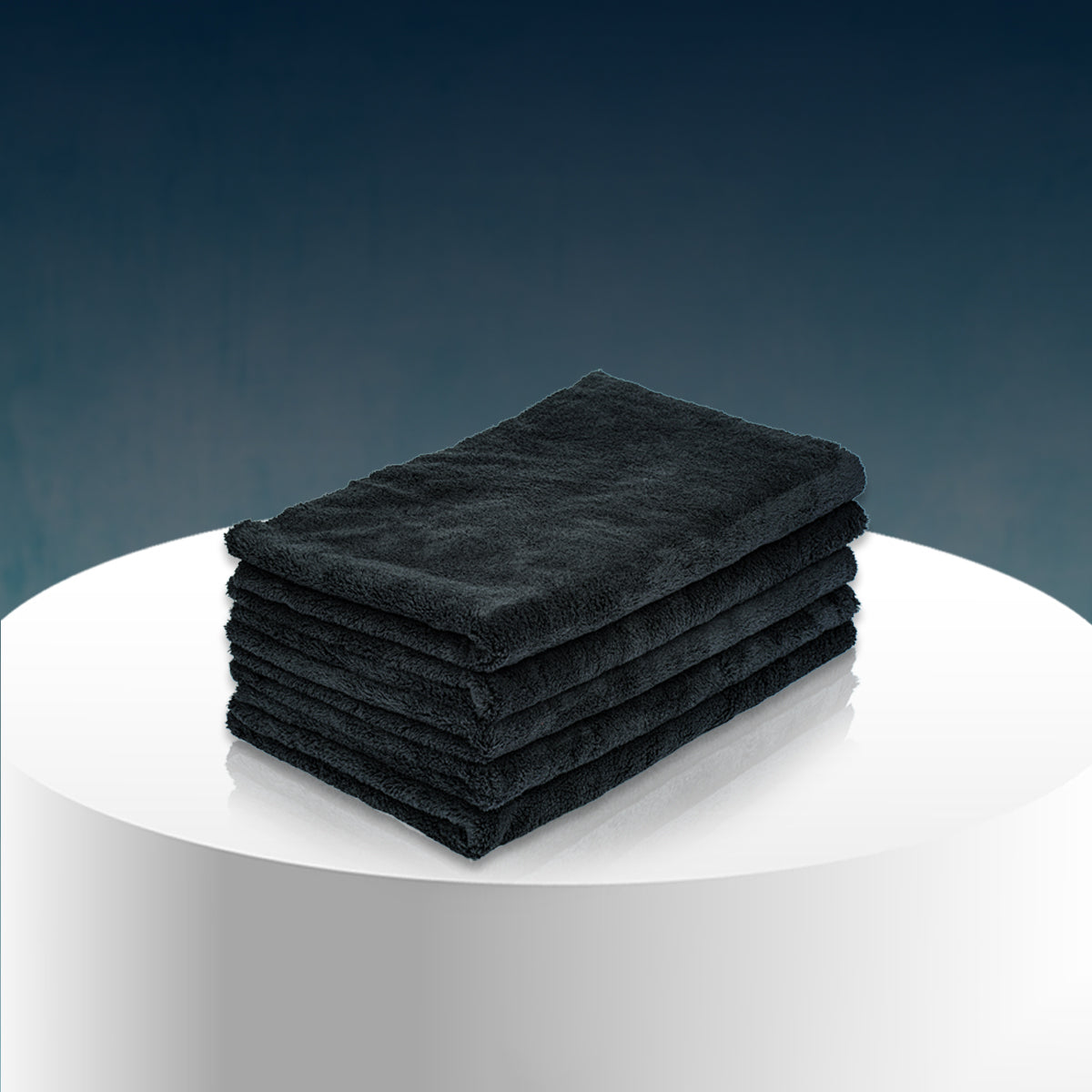 Poshlyf Drier Superb 600 GSM Black Microfiber Titaniumline 60cmx40cm