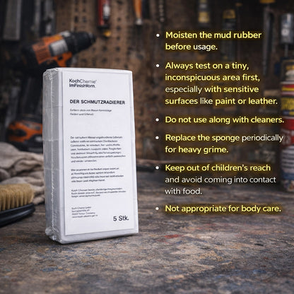 Koch Chemie Dirt Eraser, abrasive sponges designed to remove tough stains like grease