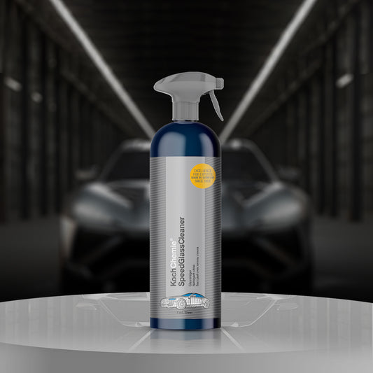 Koch Chemie Speed Glass Cleaner 750ml bottle – Professional streak-free car glass cleaner for windows and mirrors | The Microfiber Shop.