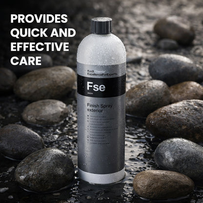 Koch Chemie Finish Spray Exterior 1L bottle on stone background