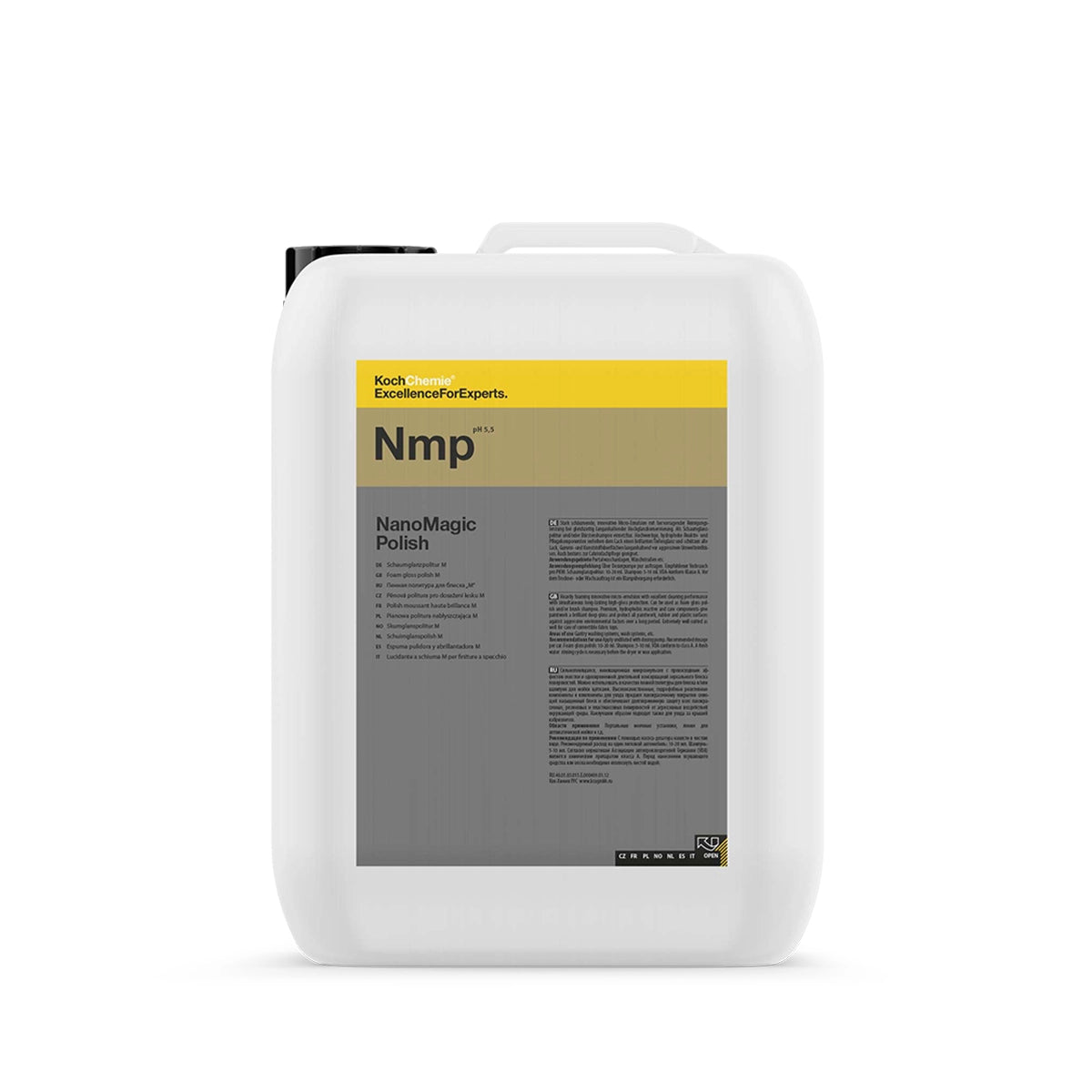 30Kg Koch Chemie Nano Magic Polish Car Shampoo with foam gloss polish for powerful dirt removal and high-gloss results.