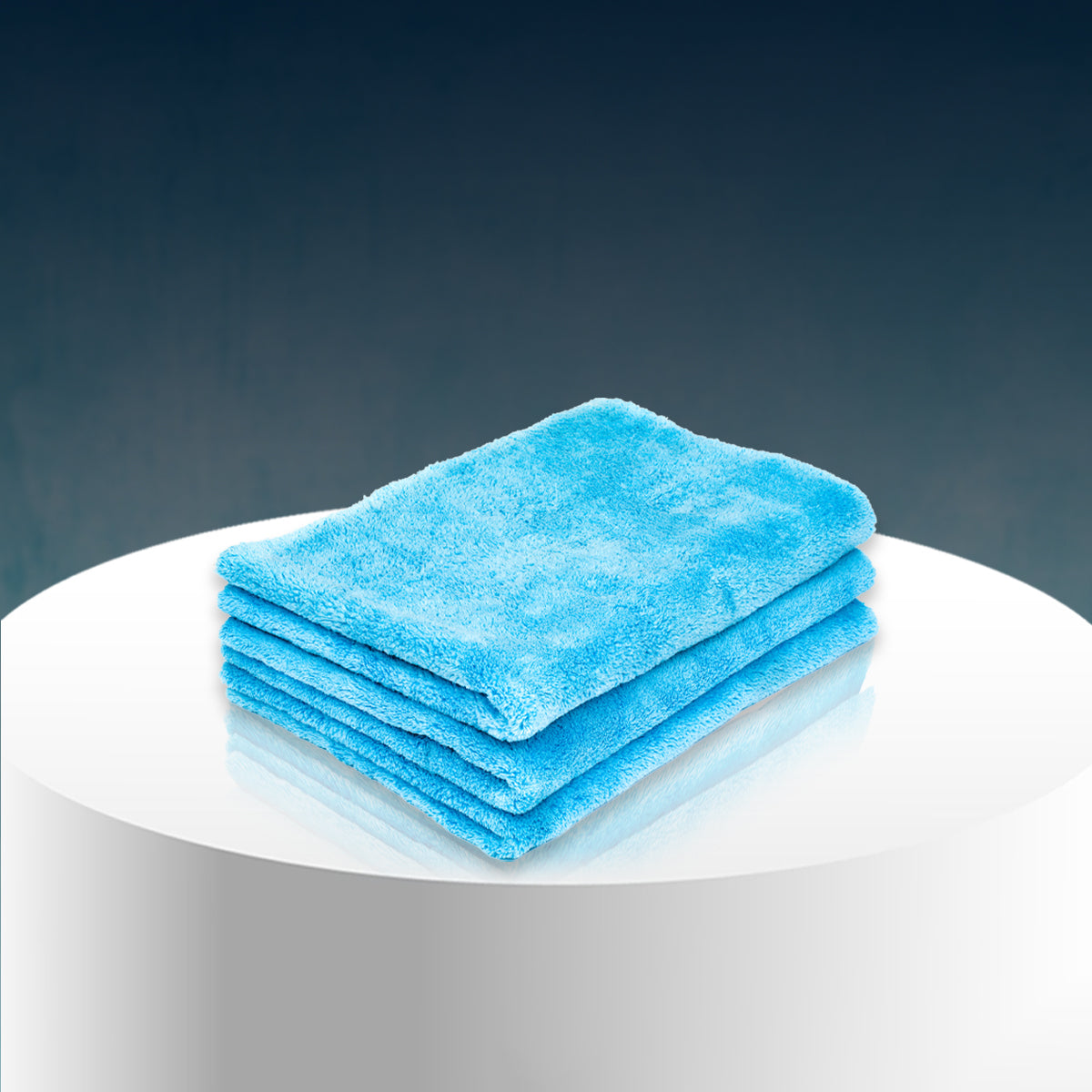 Poshlyf Drier Superb 600 GSM Light Blue Microfiber Titaniumline 60cmx40cm