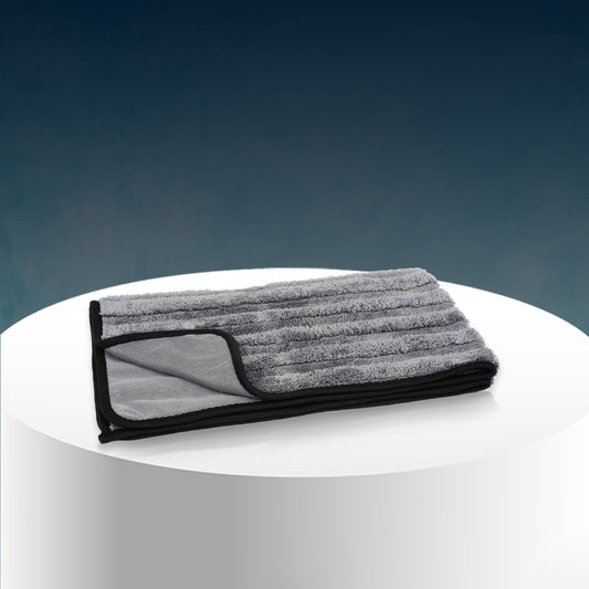 Poshlyf Chipmunk Extreme Drying Towel 600 GSM Grey with Border 80cm x 50cm