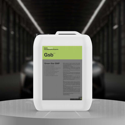 Koch Chemie Green Star BMP Universal Cleaner 11 kg, highly concentrated formula for tough cleaning in industrial, workshop, and office floors.