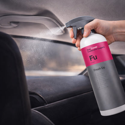 Koch Chemie Fresh Up 1Ltr Vehicle Air Fresheners spraying on surface