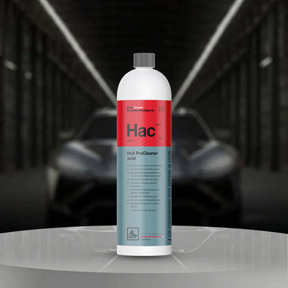 Koch Chemie Hull PreCleaner Acid Pre-Cleaner on black background