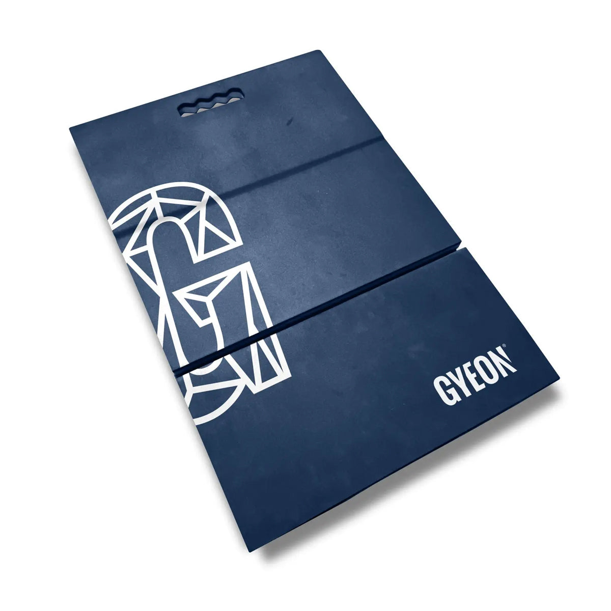 Blue mat with GYEON logo on a white background