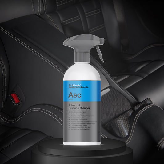 Koch Chemie Allround Surface Cleaner 500 ml, effective for cleaning dust, grease, and marks from various surfaces in cars, homes, and offices.