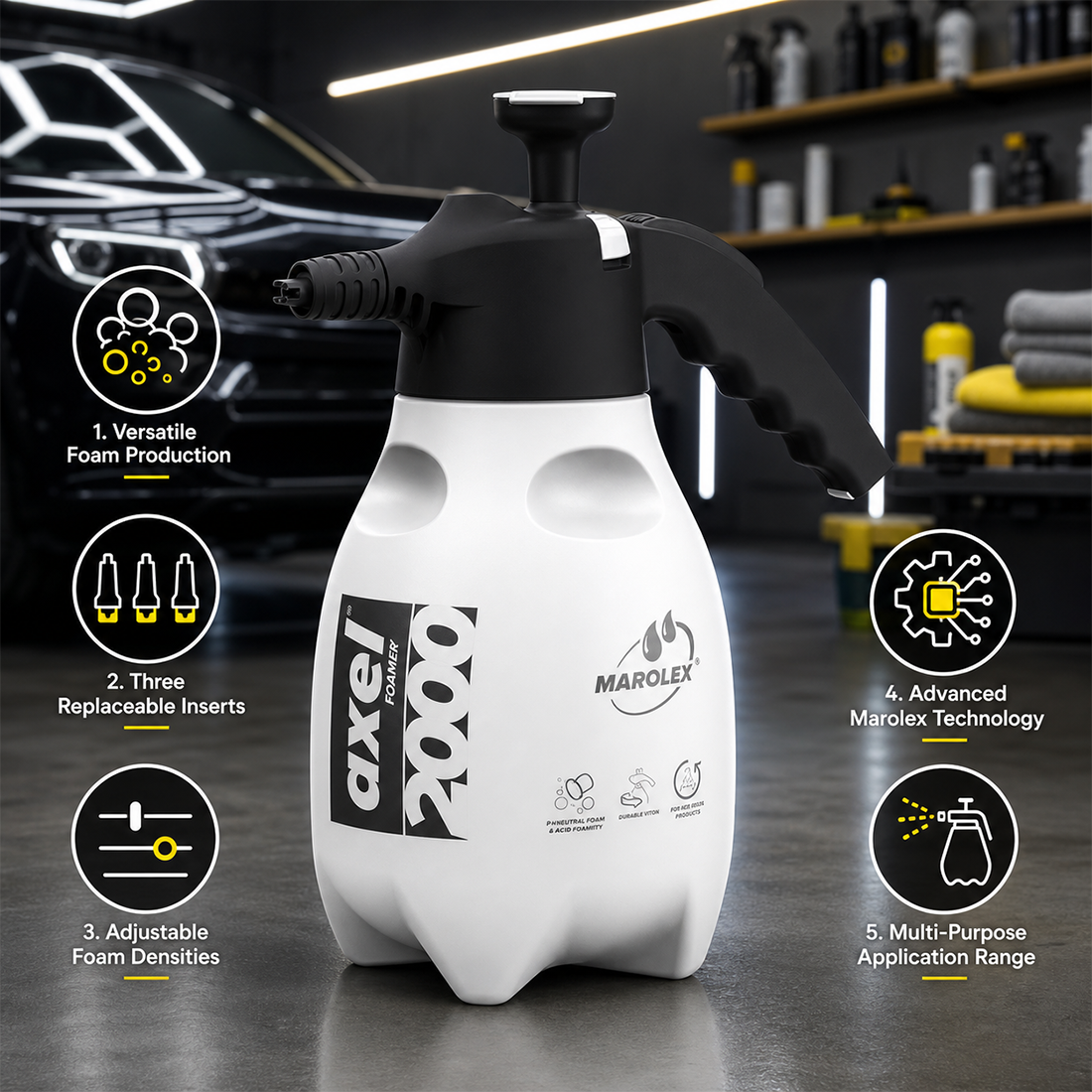 Marolex Foamer Axel 2000ml (ACID-line)