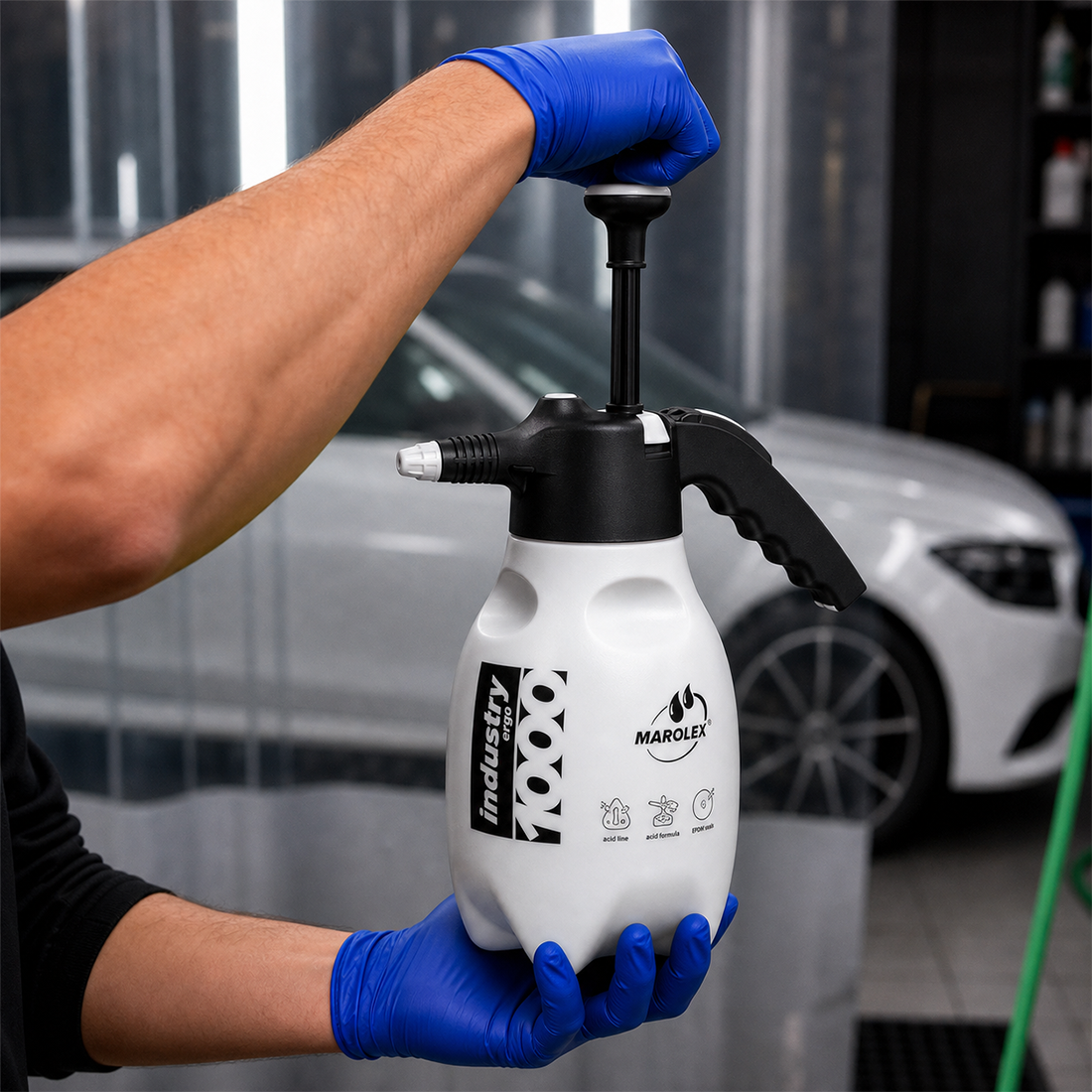 Marolex Sprayer Industry ERGO 1000ml (ACID-line White)