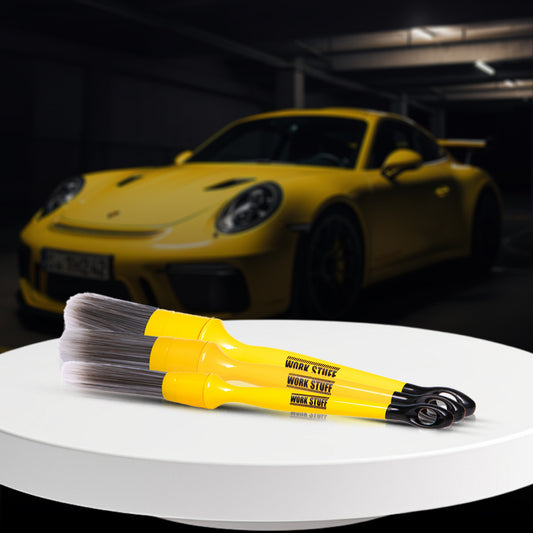 Work Stuff Detailing Brush Grey in 16/24/30mm, designed for gentle yet powerful auto detailing and rim cleaning.