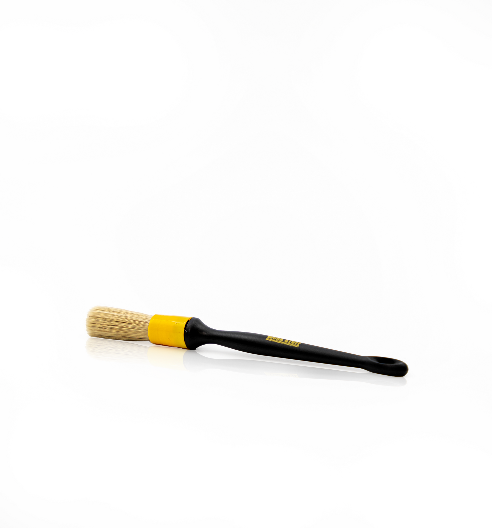 Work Stuff Detailing Brush Short 16mm with synthetic and natural bristles for enhanced cleaning power in car interiors and wheels.
