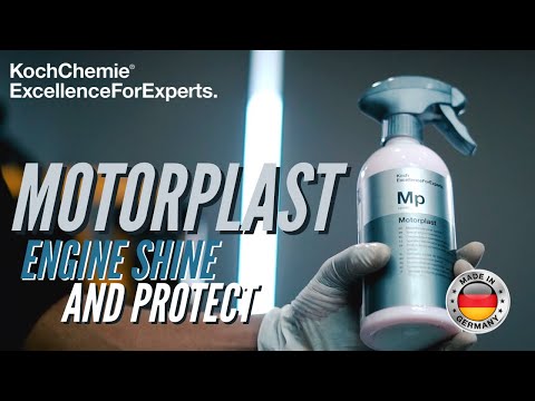 Koch Chemie Motorplast 5L, ideal for restoring engine components, housing parts, and rubber hoses with a durable, elastic finish.