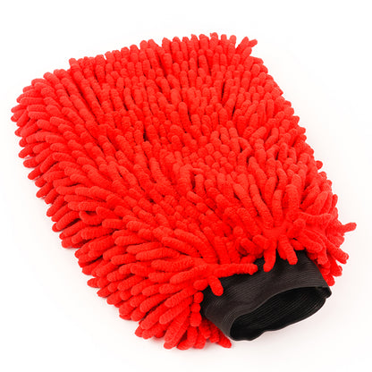 PoshLyf Washmitt Chenille 18cm x 12cm (1 Unit) Red